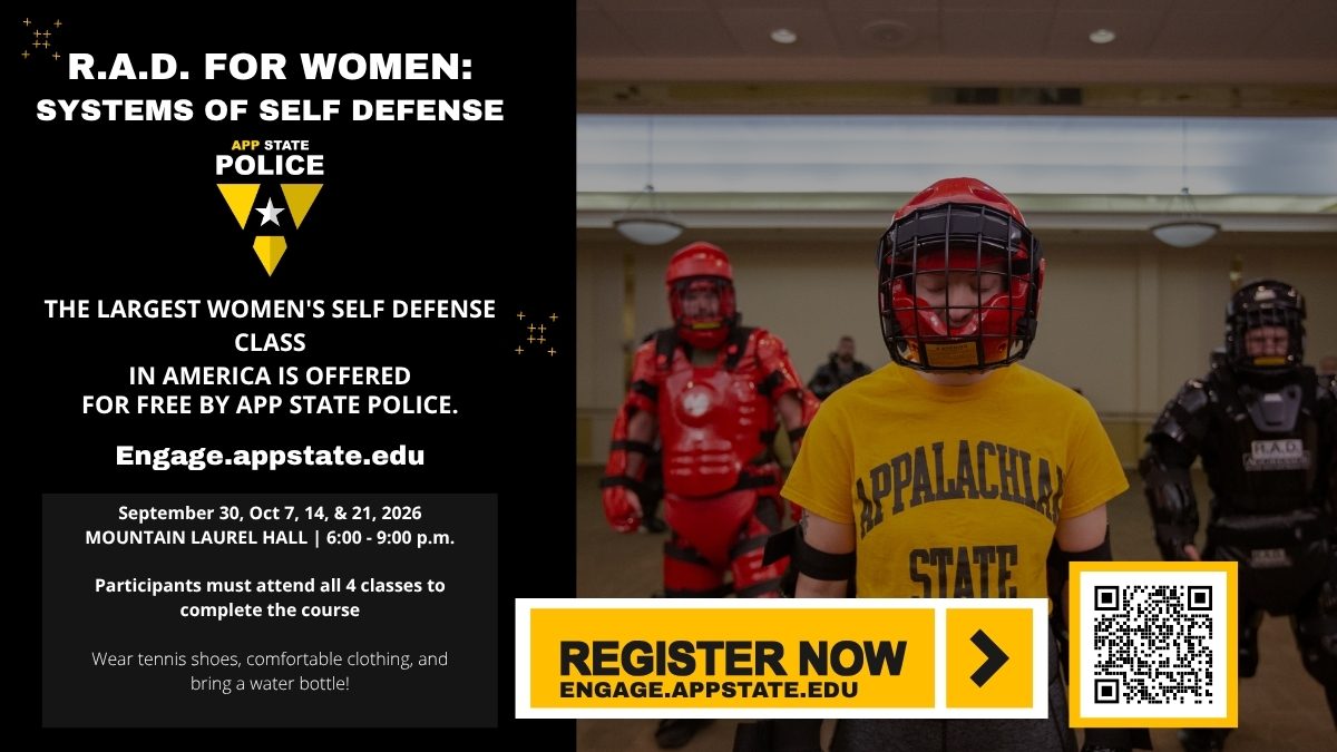 Register for RAD classes, Fall 2026!